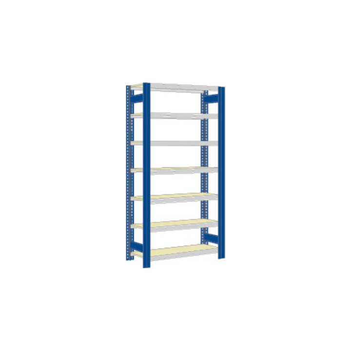 Regalwerk BERT-Großfachregal 250 kg Grundfeld LR 3000 Stecksystem HxBxT 3000x1005x500 mm