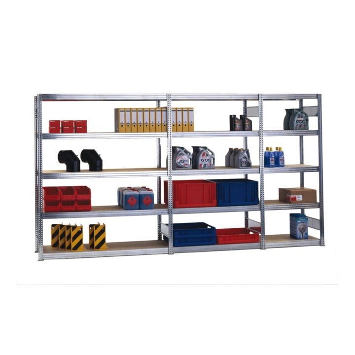 Regalwerk BERT Großfachregal Anbaufeld HxBxT 2500x875x600mm