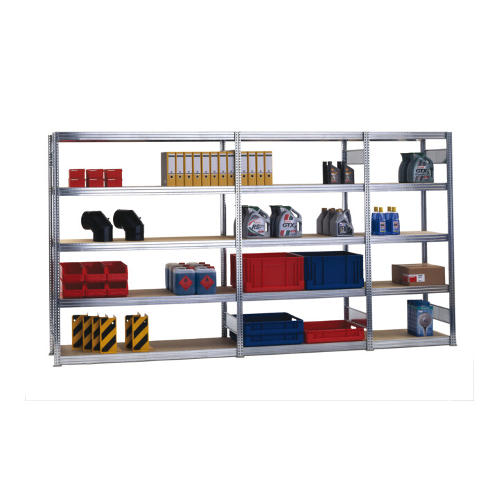 Regalwerk BERT Großfachregal Grundfeld HxBxT 2500x1005x400mm