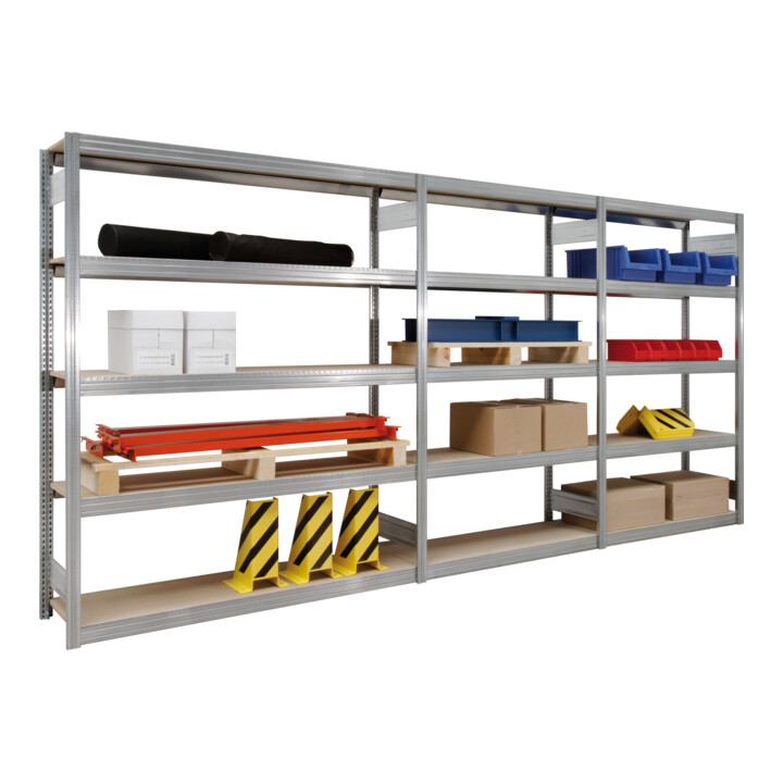 Regalwerk BERT Großfachregal Grundfeld HxBxT 2500x1695x400mm