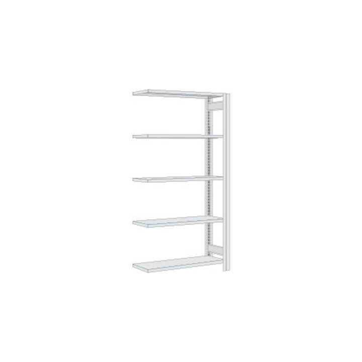 Regalwerk BERT-Lagerregal Anbaufeld HxBxT 2000x875x600 mm Stecksystem Stahlblech RAL 7035