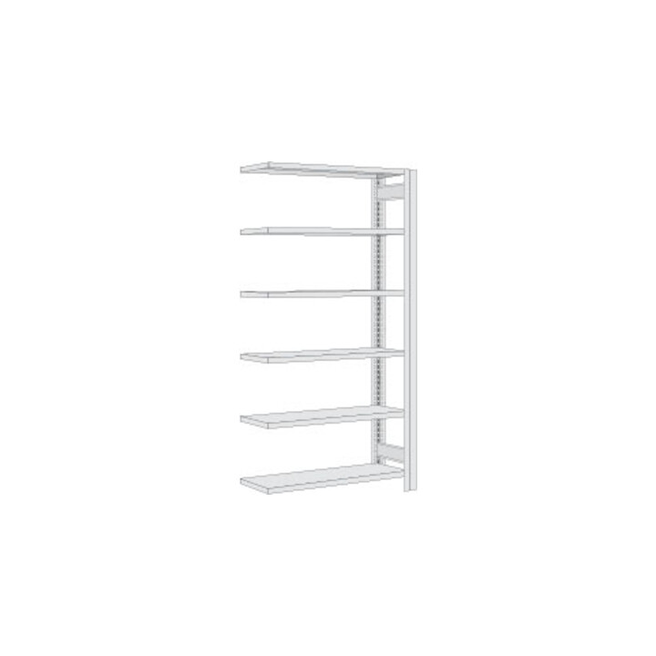 Regalwerk BERT-Lagerregal Anbaufeld HxBxT 2500x1005x800 mm Stecksystem Stahlblech verzinkt