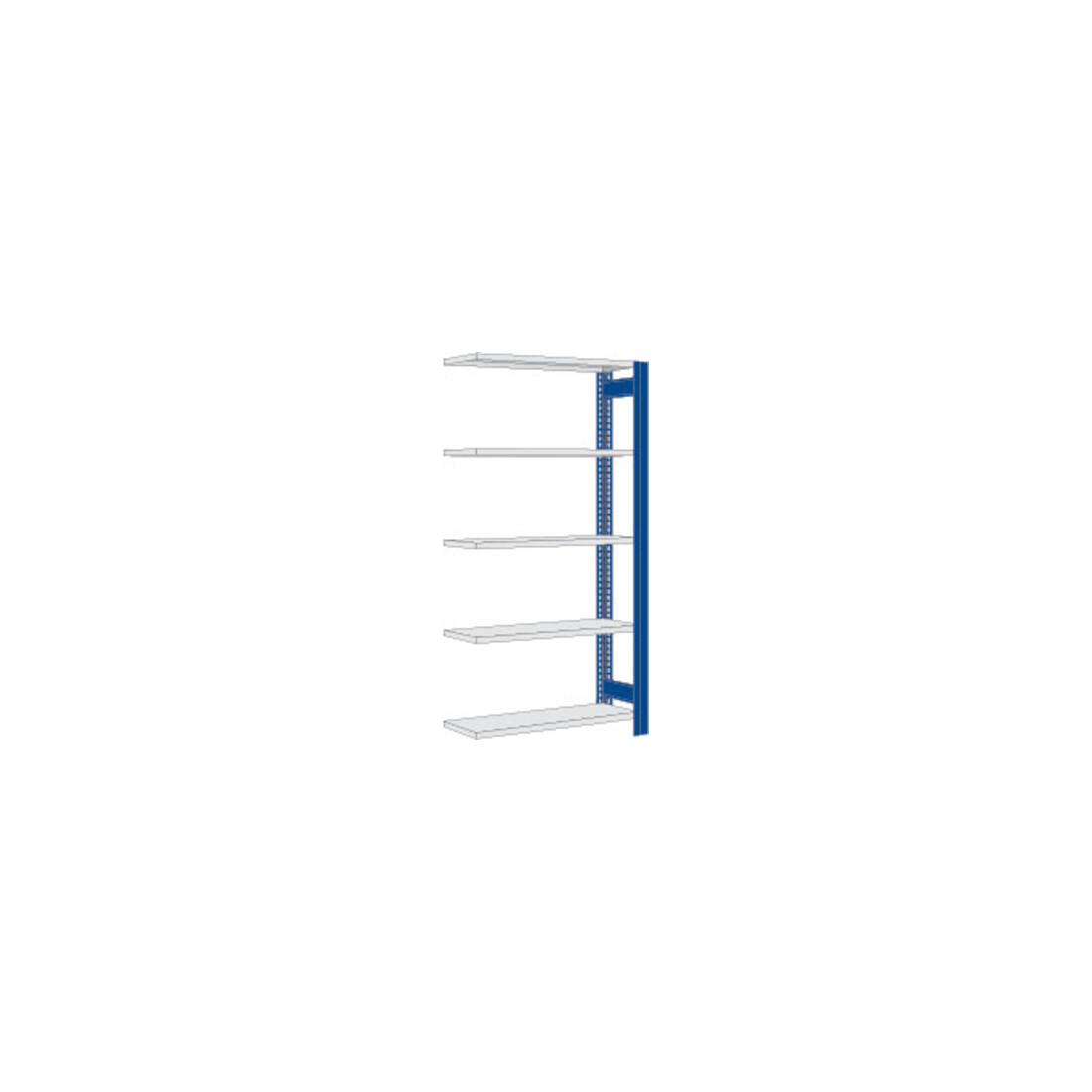 Regalwerk BERT-Lagerregal Anbaufeld LR 3000 HxBxT 2000x1005x600 mm Stecksystem