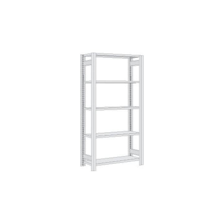 Regalwerk BERT-Lagerregal Grundfeld HxBxT 2000x875x300 mm Stecksystem Stahlblech verzinkt