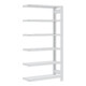 Regalwerk BERT-Lagerregal Grundfeld HxBxT 2500x1005x300 mm Stecksystem Stahlblech RAL 7035