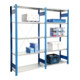 Regalwerk BERT-Lagerregal Grundfeld LR 7035 (Höhe 2500 mm) Stecksystem-1