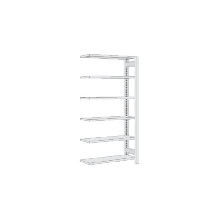 Regalwerk BERT-Lagerregal Plus Anbaufeld HxBxT 2500x875x300 mm Stecksystem verzinkt
