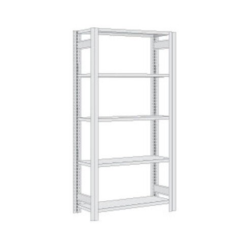 Regalwerk BERT-Lagerregal Plus Grundfeld (Höhe 2000 mm) Stecksystem verzinkt