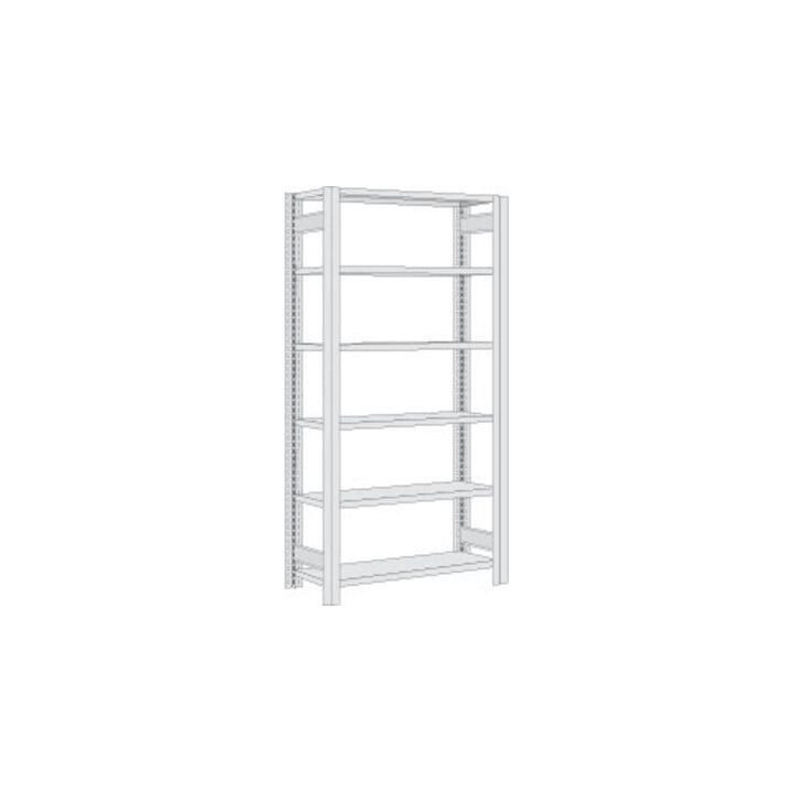 Regalwerk BERT-Lagerregal Plus Grundfeld HxBxT 2500x875x300 mm Stecksystem verzinkt