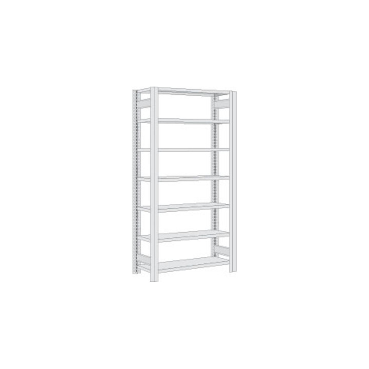 Regalwerk BERT-Lagerregal Plus Grundfeld HxBxT 3000x1005x300 mm Stecksystem verzinkt