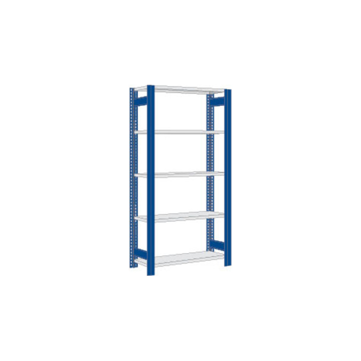 Regalwerk BERT-Lagerregal Plus Grundfeld LR 5010 HxBxT 2000x1005x600 mm Stecksystem