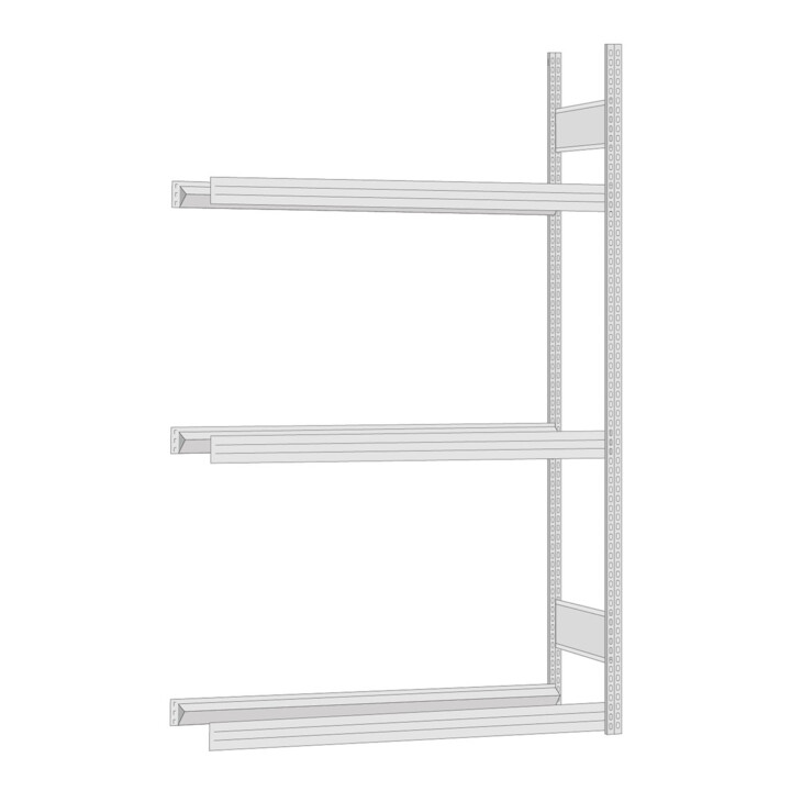 Regalwerk BERT-Reifenregal Anbaufeld Stecksystem verzinkt HxBxT 2000x1285x500 mm