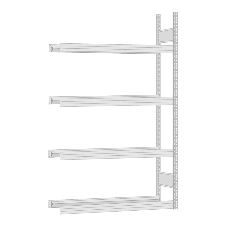 Regalwerk BERT-Reifenregal Anbaufeld Stecksystem verzinkt HxBxT 2500x1695x500 mm