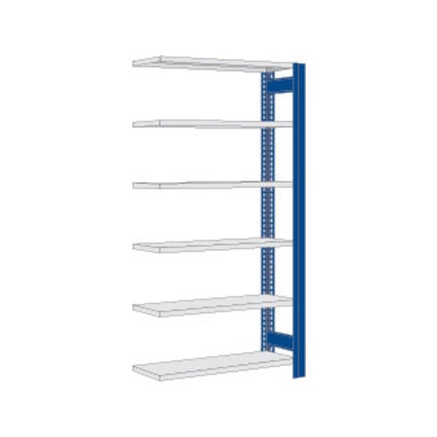 Regalwerk BERT-Standardregal für Lager Anbaufeld LR 7035  HxBxT 2500x1285x300 mm