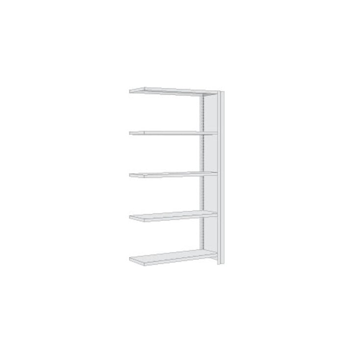 Regalwerk BERT-Standardregal Vollblech-Seitenwand Anbaufeld HxBxT 2000x875x400 mm verzinkt