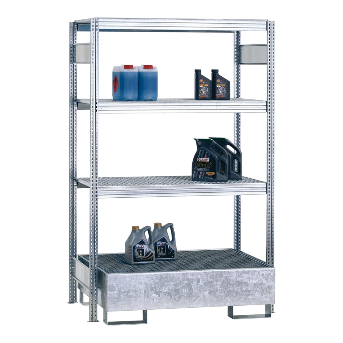 Regalwerk BERT Umweltregal Anbaufeld HxBxT 2500x1285x600mm