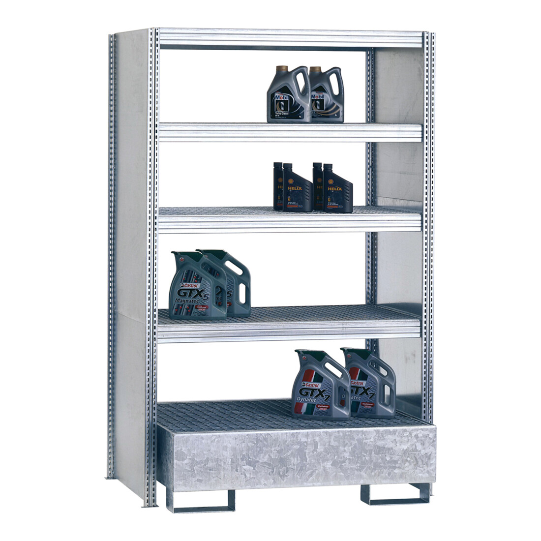 Regalwerk BERT Umweltregal Anbaufeld mm HxBxT 2500x1285x600mm
