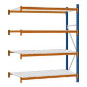 Regalwerk EMMA-Weitspannregal Stahleinlage Anbaufeld HxBxT 2500x1850x1000 mm Rahmen RAL 5010-3