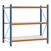 Regalwerk EMMA-Weitspannregal Stahleinlage Grundfeld HxBxT 2000x2250x1000 mm Rahmen RAL 5010-3