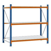 Regalwerk EMMA-Weitspannregal Stahleinlage Grundfeld HxBxT 2000x2700x1000 mm Rahmen RAL 5010-3