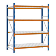 Regalwerk EMMA-Weitspannregal Stahleinlage Grundfeld HxBxT 2500x2250x600 mm Rahmen RAL 5010-3
