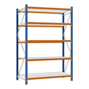 Regalwerk EMMA-Weitspannregal Stahleinlage Grundfeld HxBxT 3000x2250x1000 mm Rahmen RAL 5010-3