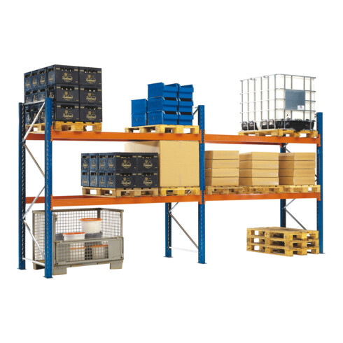 Regalwerk KENO Palettenregal Grundfeld HxBxT 5880 x 2900 x 1100mm Fachlast: 3.000 kg