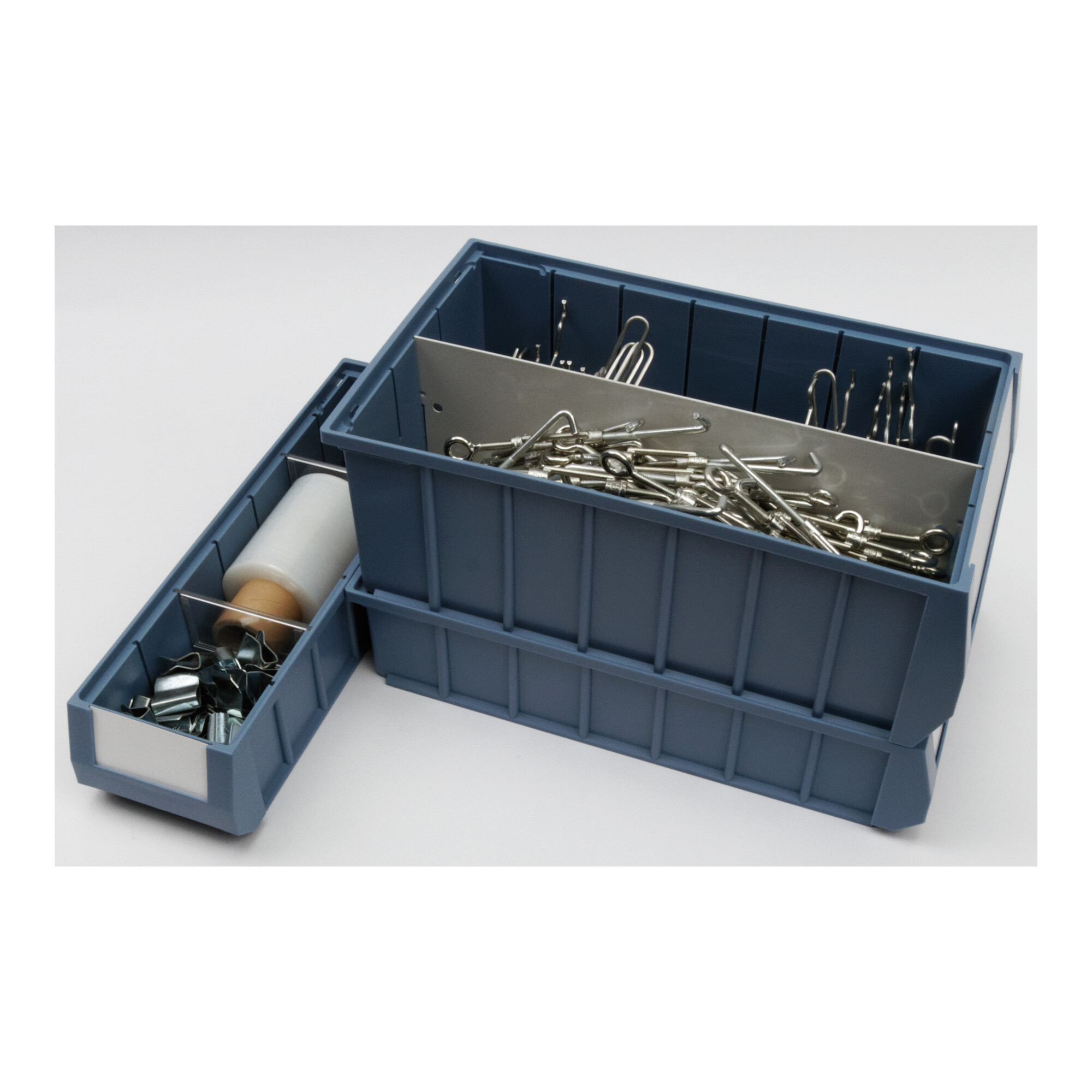 Regalwerk Regalkasten TxBxH 400x117x90 mm MRK4109 inkl. Etikett Farbe: blau VE: 16