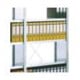 Regalwerk Standard Stahlfachboden, lichtgrau RAL 7035, Fachlast 150 kg, inkl. 4 Fachbodenträgern, BxT 870x300 mm