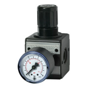 Riegler Regolatore di pressione multifix con manometro NBR