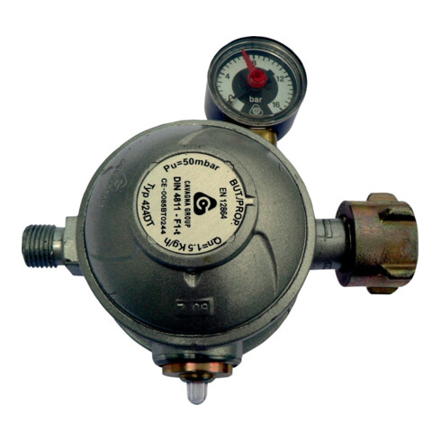 Régulateur 1,5 kg/h, 50 mbar à deux étages