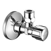 Régulateur d'angle d'écoulement COMFORT chromé, avec ASAG 3/8x3/8