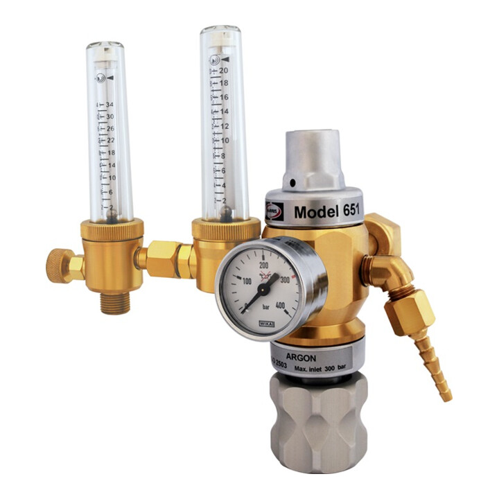 Régulateur de pression haute performance 651-30FLAR-TWIN Argon-Mix 200 bar W21,8
