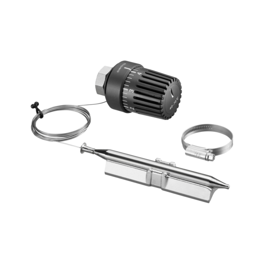 Régulateur de température OV avec sonde de contact+base conduction thermique 30-60 Gr.