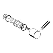 Régulateur de température Schell chromé complet