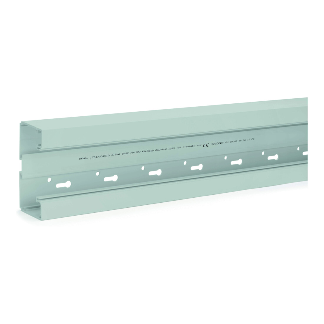 Rehau Partie inférieure de goulotte SIGNA BASE 70×130 BRK 70130 lgr