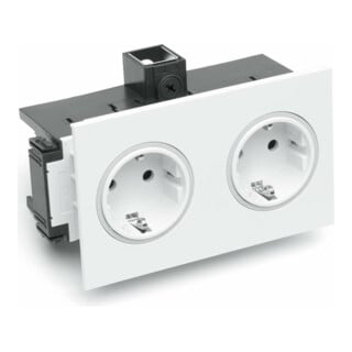 Rehau Steckdose 2-fach SIGNA IN rws BRK 2STD rws/rt