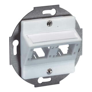 Reichle&De-Massari Boîtier de connexion DIN 50x50, 2 ports blanc 306010