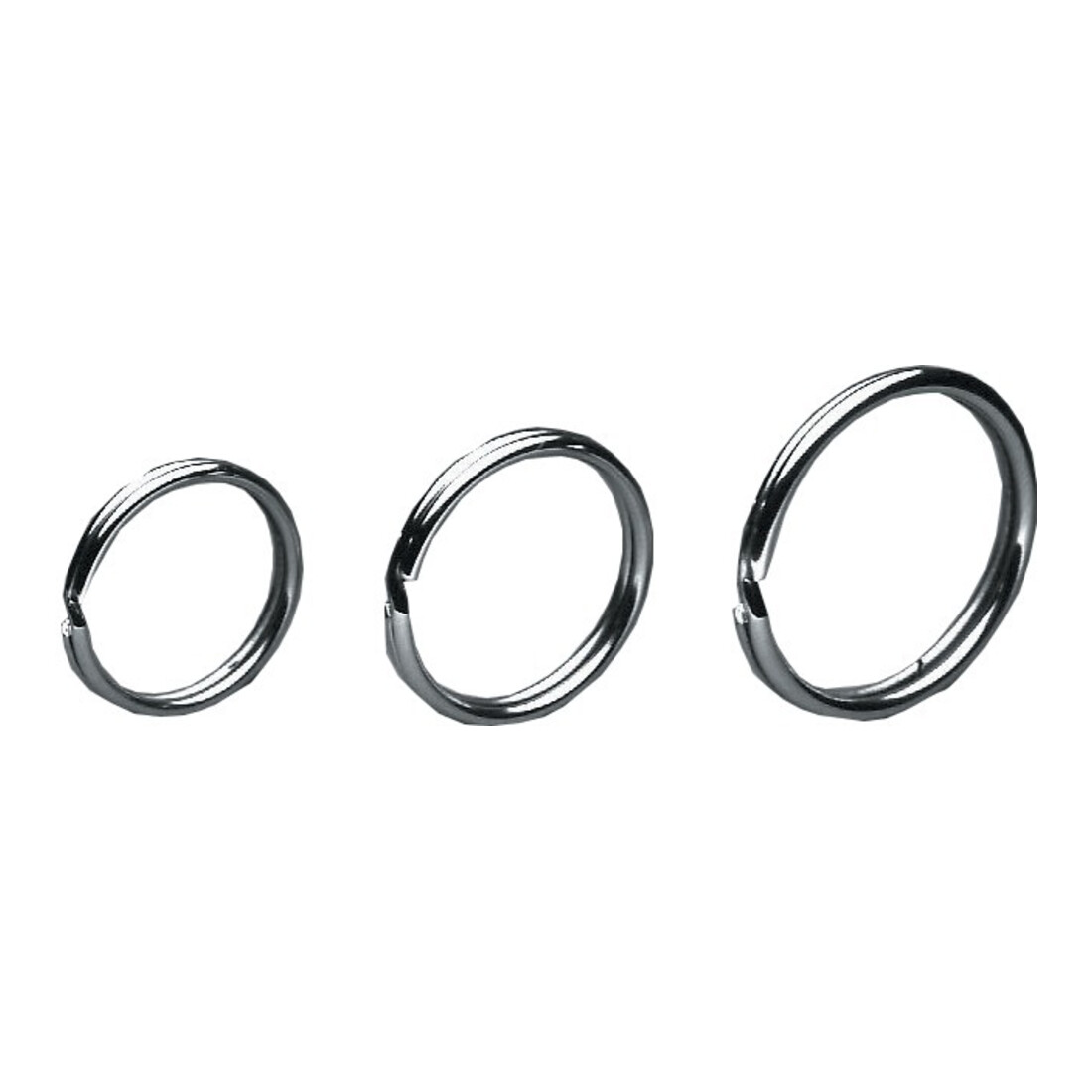 REIHER Porte-clés 2 pièces, extérieur, diamètre 38 mm acier nickelé durci