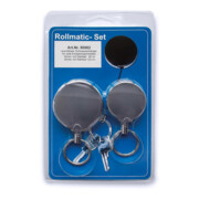 REIHER Porte-clés avec câble en acier 120 cm aluminium