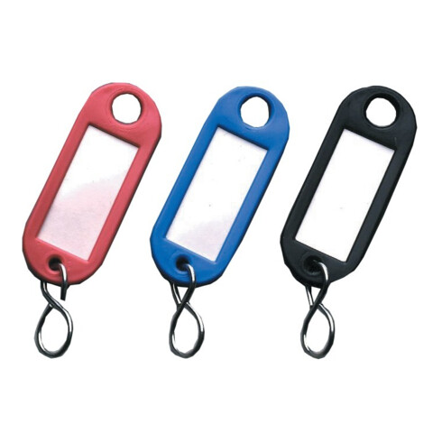 REIHER Porte-clés avec zone d'étiquetage plastique blanc