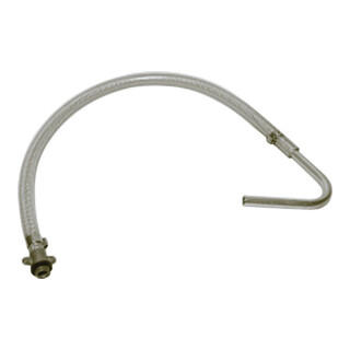 REILANG PVC Schlauch 750mm mit Auslaufrohr ALU Ø 10mm gebogen 120°