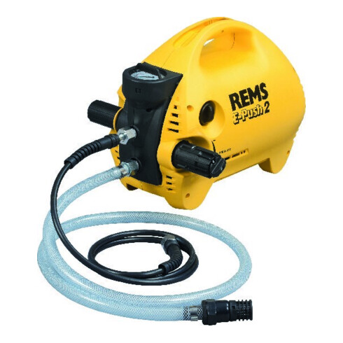 REMS E-Push 2 Pompe d'essai électrique pression avec manomètre, p d 6 MPa/60 bar/870 psi