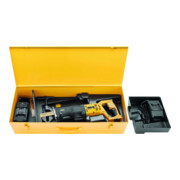 REMS Scie sabre sans fil Tiger 22V VE Set avec batterie 21,6V-9,0Ah, électronique Vario (VE) + accessoires