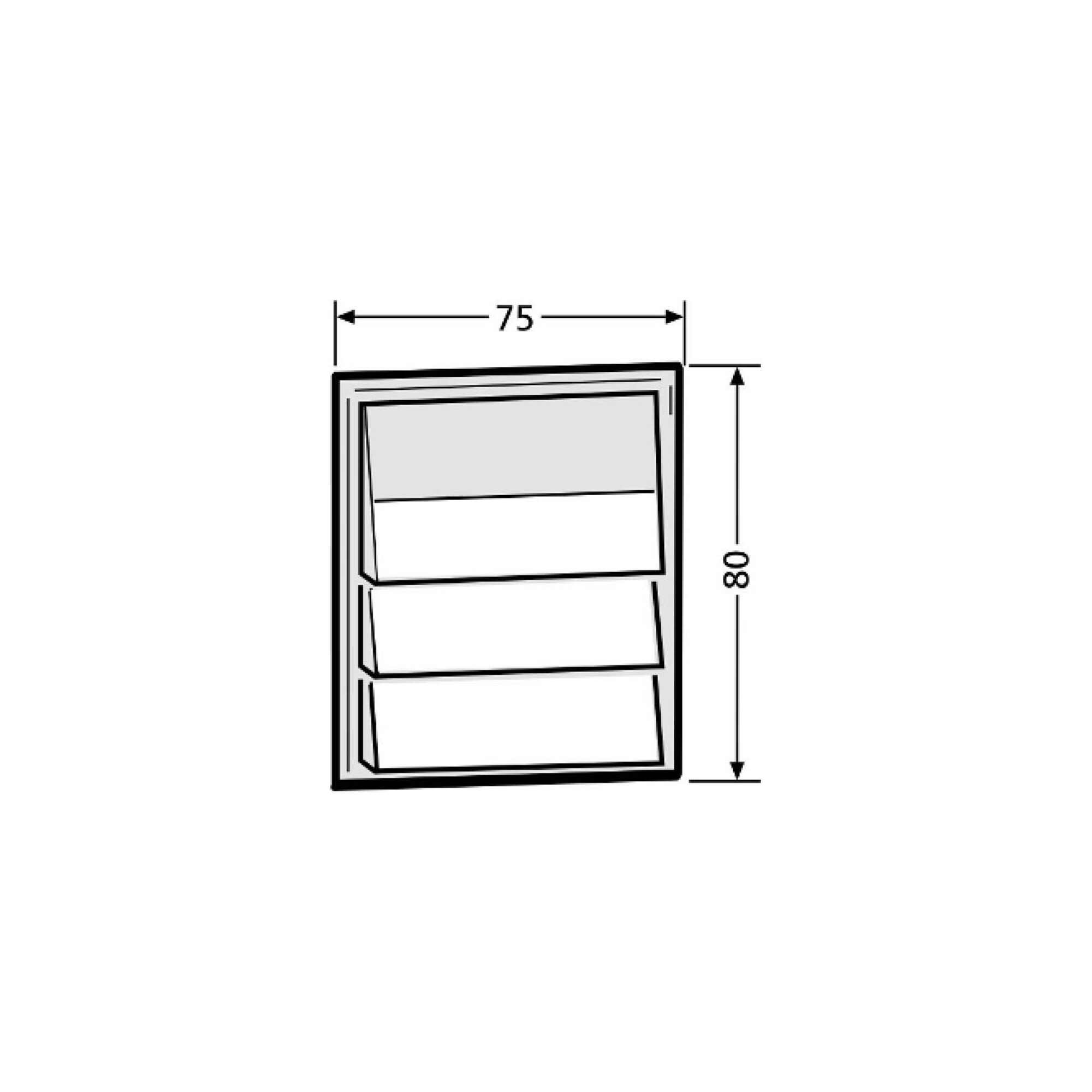 Renz Metallwaren. Klingelmodul mit 3 Klingeltaster 97-9-85271 ws