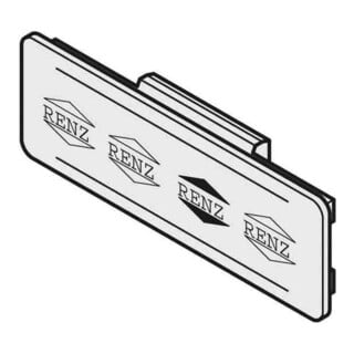 Renz Metallwaren Plaque nominative sans ressort 97-9-82033