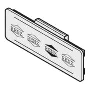 Renz Metallwaren Plaque nominative sans ressort 97-9-82033-1