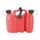 réservoir double PROFI 3+1,5 L, PE-HD rouge, homologation NU, accessoire noir-1