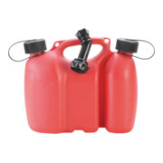 réservoir double PROFI 3+1,5 L, PE-HD rouge, homologation NU, accessoire noir