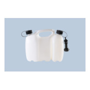 réservoir double PROFI 6+3 L, PE-HD naturel, homologation NU, accessoire noir